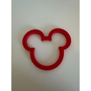 Disney Mickey Mouse Silhouette Red Cookie Cutter Baking Tool Kitchen Accessory